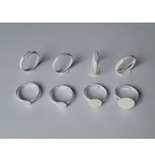Support de bague blanc pour bijoux en verre et cabochons