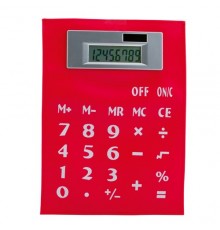Calculatrice "Roll Up" rouge