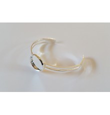 Bracelet support pour cabochon ou globe en verre