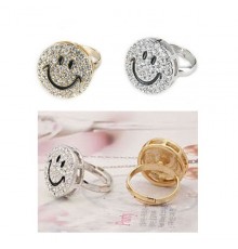 Bague Strass Smiley