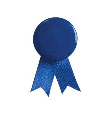 Pin's Ruban Solidario Bleu