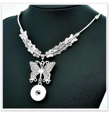 Collier bouton pression Papillons