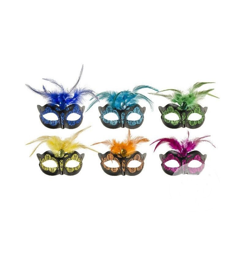 Et Mix Masque Loup Avec Plumes Paillettes 8PknZ0XNwO