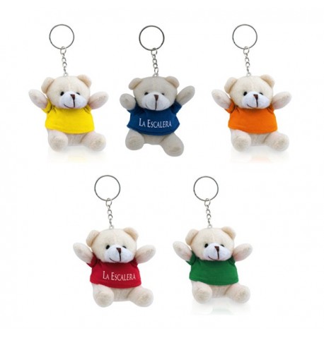 Porte-Clés Peluche Personnalisable Tedchain en Coloris Divers