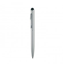 Stylo bille en aluminium stylet en finition argent