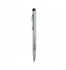 Stylo bille en aluminium stylet en finition argent