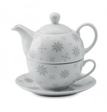 Service de thé composé d'une théière et d'une tasse de thé