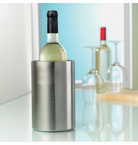 Refroidisseur de vin portable personnalisé - Refroidisseur de bouteille de  vin personnalisé, porte-bouteille de vin en acier inoxydable, fourre-tout à