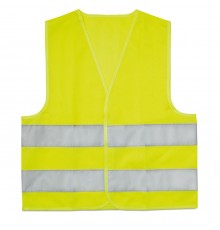 Gilet jaune à haute visibilité pour enfant en polyester 