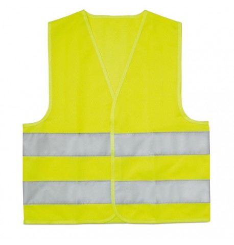 Gilet jaune à haute visibilité pour enfant en polyester 