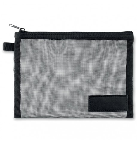 Petite pochette de voyage en filet nylon de couleur noire 