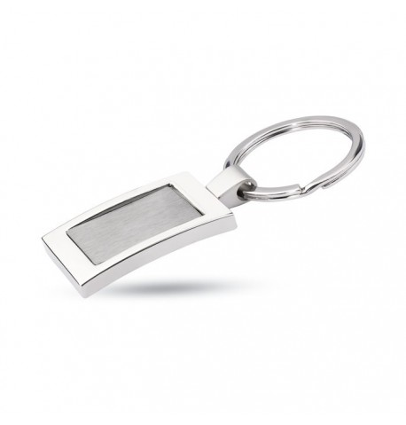 Porte-clés rectangulaire à personnaliser fait en métal 