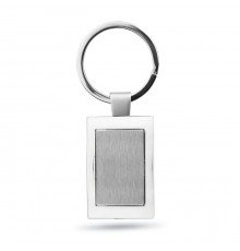 Porte-clés rectangulaire à personnaliser fait en métal 