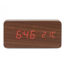 Horloge avec affichage de la température en MDF personnalisable 
