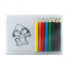 Set de crayons de coloriage et papiers à dessins 