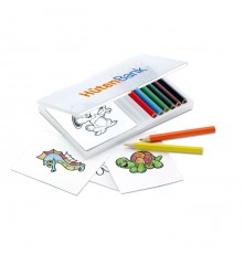 Set de crayons de coloriage et papiers à dessins 