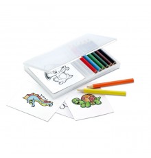 Set de crayons de coloriage et papiers à dessins 