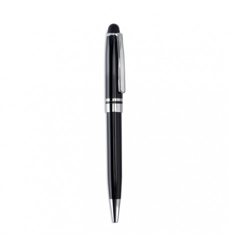 Stylo noir métallique à bille disponible en deux couleurs 