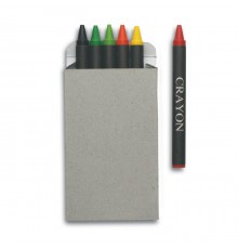 Lot de 6 Crayons de Cire