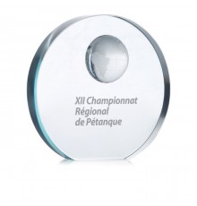 Trophée Globe en Verre