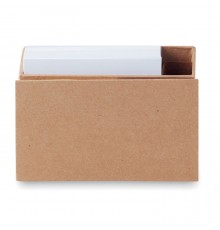Porte bloc-notes pliable en carton avec des équipements colorés 