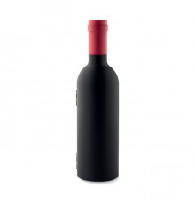 Set à vin dans un coffret en forme de bouteille