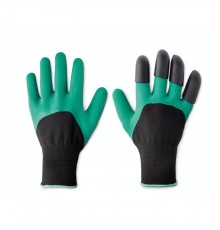 Gants de jardin avec griffes dans une boite