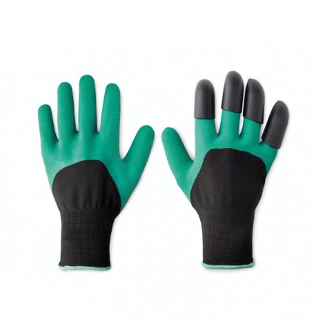 Gants de jardin avec griffes dans une boite