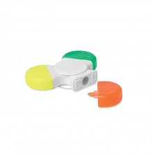 Hand-spinner anti-stress avec 3 surligneurs colorés 