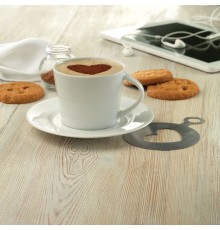 Tasse à cappuccino conique en porcelaine avec une sous-tasse 