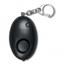 Mini-alarme personnelle en ABS de couleur noire et blanche