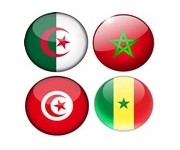 Algerie, Maroc, Tunisie, Sénégale