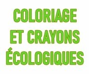 Crayons de couleur et coloriages éco