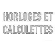 Calculatrices et horloges personnalisées