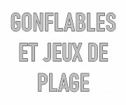 Gonflables et jeux de plage personnalisables