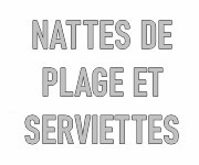 Nattes de plage et serviettes personnalisables