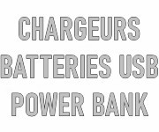 Chargeurs, batteries USB, power bank personnalisables